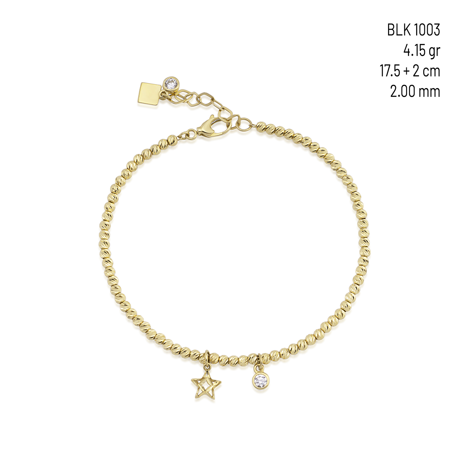 BLK1003 altın Kelepçe